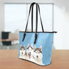 Huskies Large Leather Tote Bag